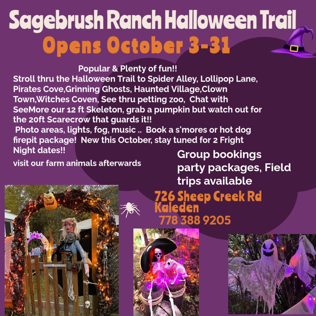 Haunted Halloween Trail at Sagebrush Ranch at Penticton