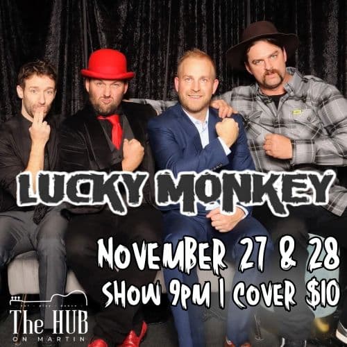 Live Music: Lucky Monkey at The Hub on Martin at The Hub on Martin