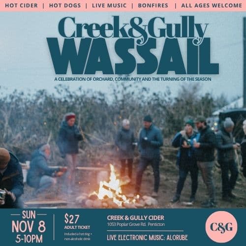Annual Wassail at Creek & Gully Cidery at Creek & Gully