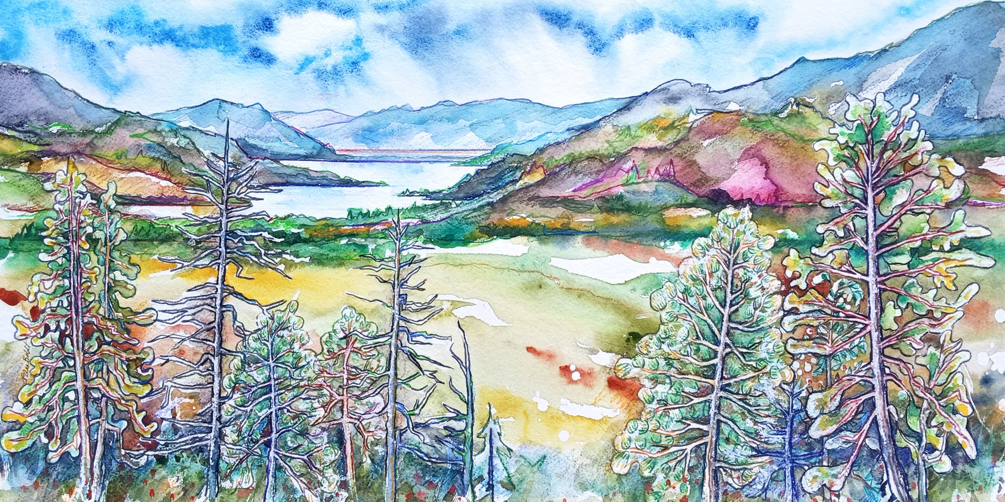 Intermediate Watercolour Techniques Class at the Penticton Art Gallery at Penticton Art Gallery