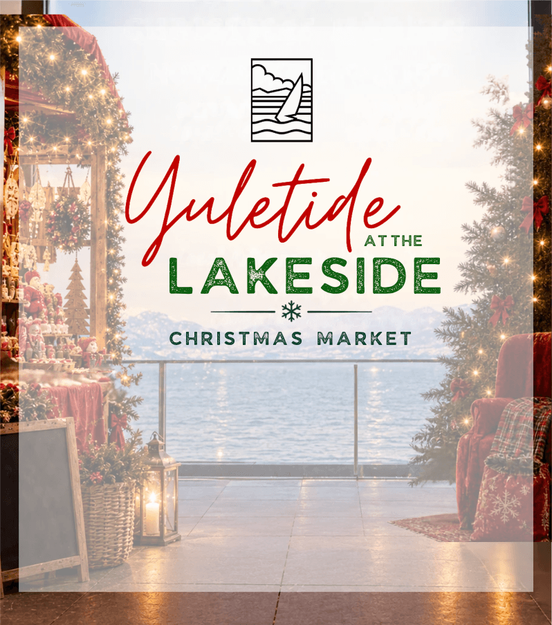 Poster for Yuletide at the Lakeside Christmas Market at the Penticton Lakeside Resort