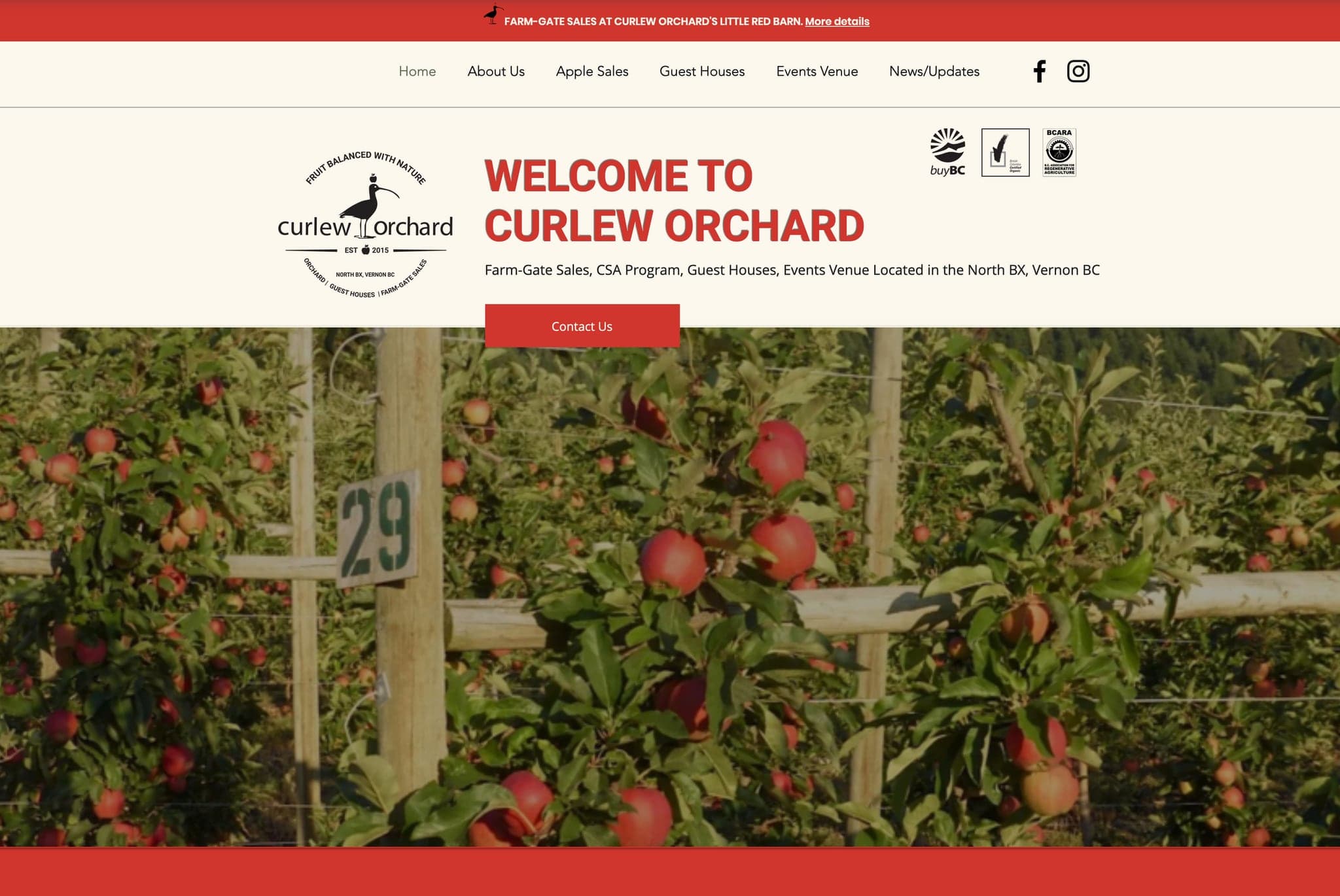 Curlew Orchard in Vernon